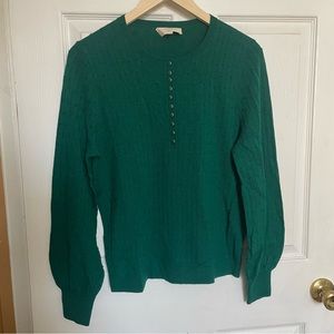 Sezane Zoe Sweater in Emerald Green